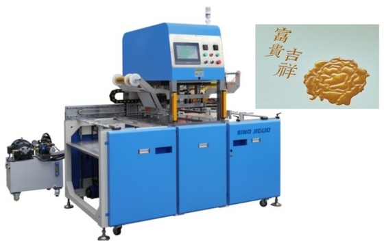 Máy đánh dấu giấy nóng tự động Tốc độ tối đa 1200 - 1500 tấm/phút Áp suất đánh dấu 10Tons / 20Tons