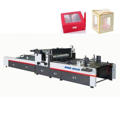 Máy vá cửa sổ hộp Carton E-Flute 100 × 100mm Máy dán thư mục tự động