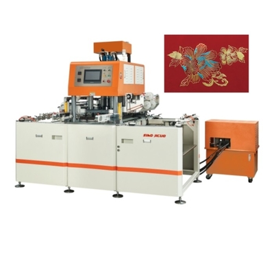 Áp lực 20 TON Máy đánh dấu tấm giấy nóng thủy lực tự động cho giấy đóng gói Kéo lên và xuống Thiết bị đảo ngược