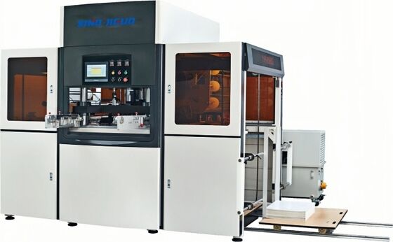 Tiêu chuẩn CE vỏ bảo vệ áp suất 20 tấn Máy đánh dấu tấm nóng thủy lực tự động cho ngành công nghiệp đóng gói và in ấn