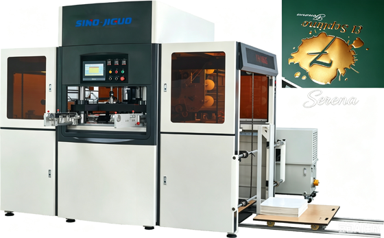 YH-900G 20Ton Hydraulic Hot Foil Stamping Machine High Precision Hot Stamping Equipment For Medicine Box Pharmaceutical Packaging